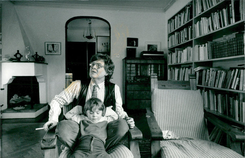 1987 ENGLISH BILDARKIVET THEATRE STOCKHOLM PHOTOGRAF COPYRIGH POET - Vintage Photograph