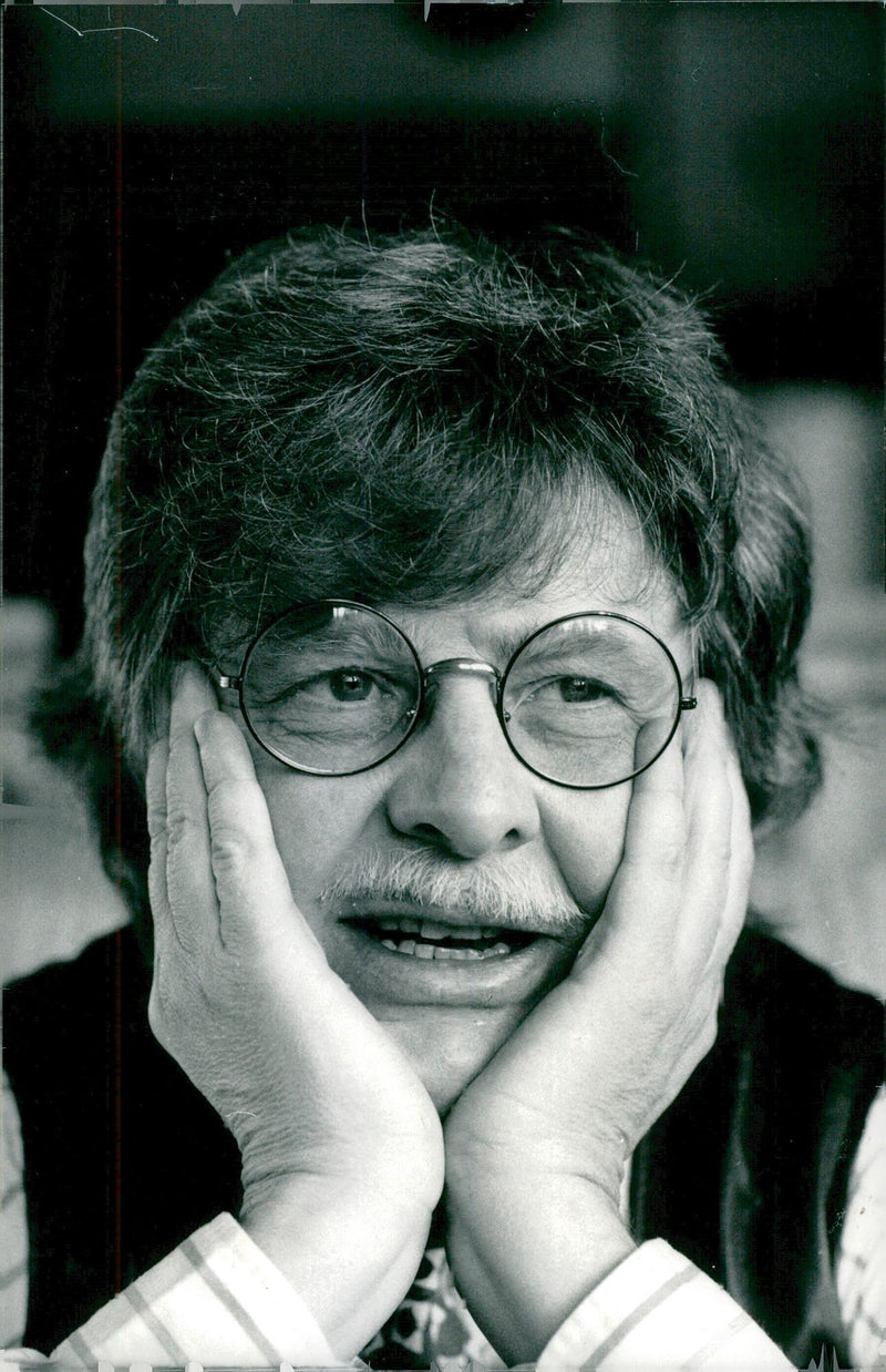 1987 ENGLISH BILDARKIVET THEATRE STOCKHOLM BUT POET - Vintage Photograph