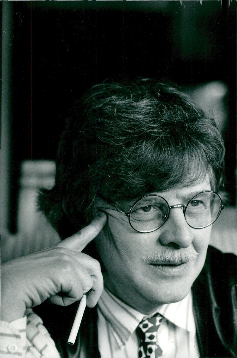 1987 ENGLISH BILDARKIVET THEATRE STOCKHOLM PHOT POET - Vintage Photograph