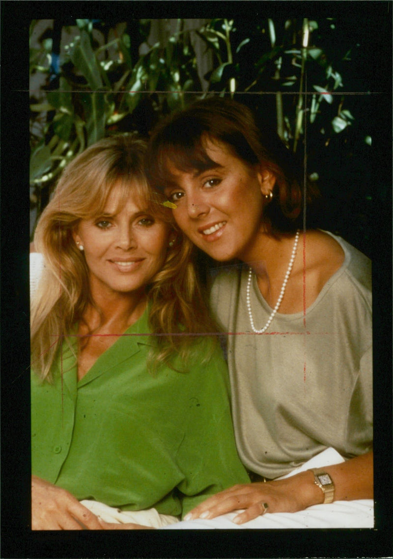 Victoria Sellers with mother. - Vintage Photograph