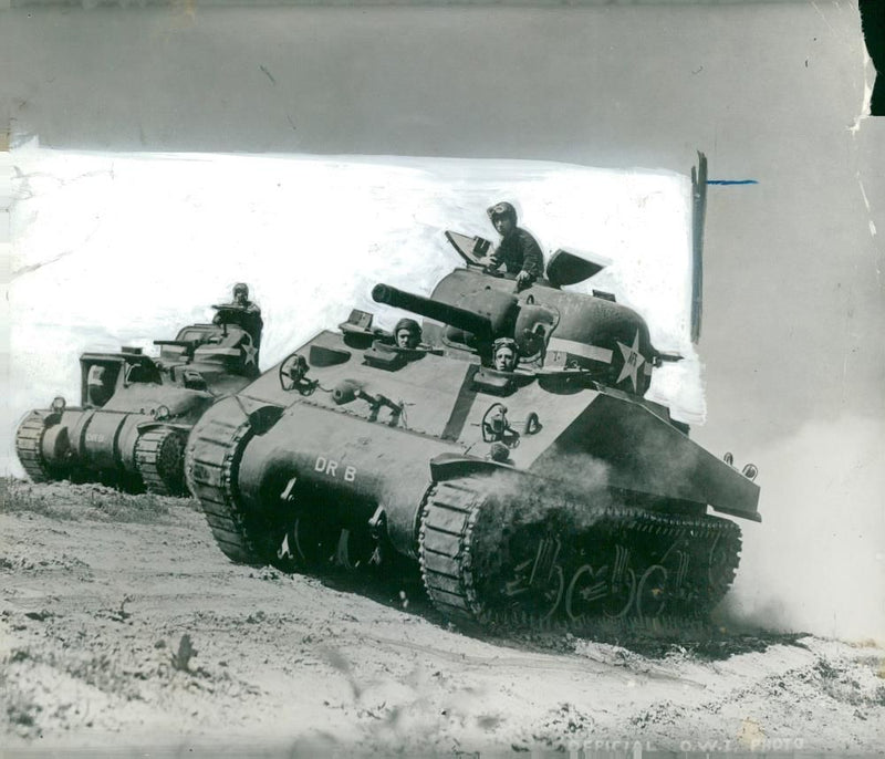 Tanks american. - Vintage Photograph