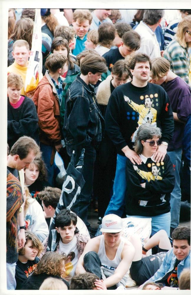 Queen Band Aids Awareness Concert - Vintage Photograph
