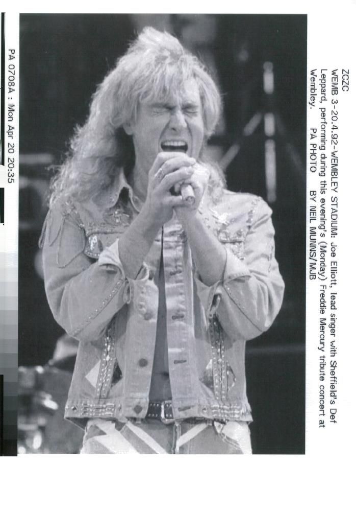 Queen Band Aids Awareness Concert - Vintage Photograph