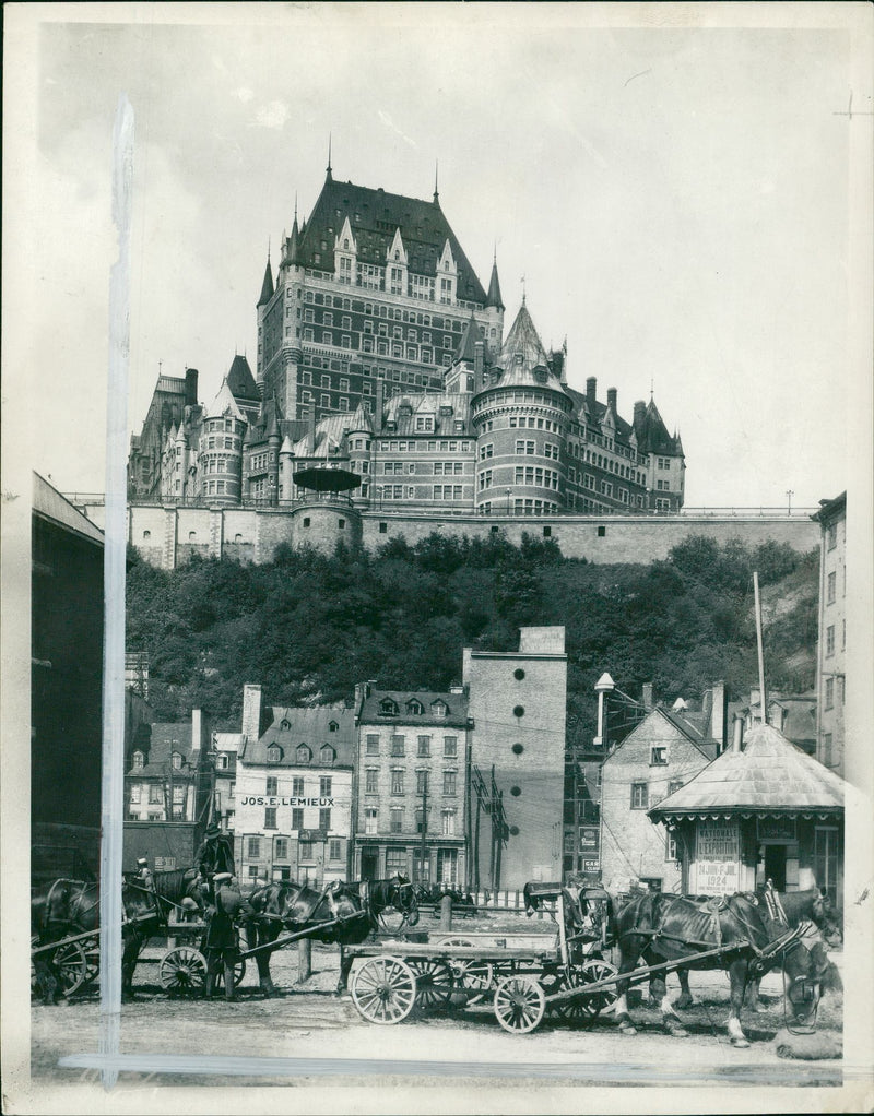 The Chateau Frontenac in Quebec city - Vintage Photograph