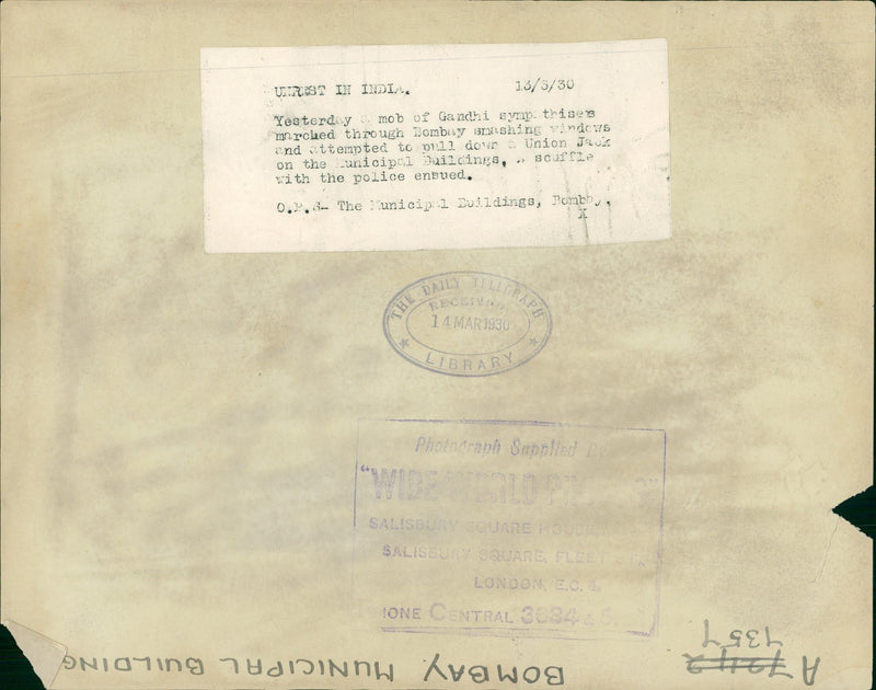indian bombay with urest - Vintage Photograph