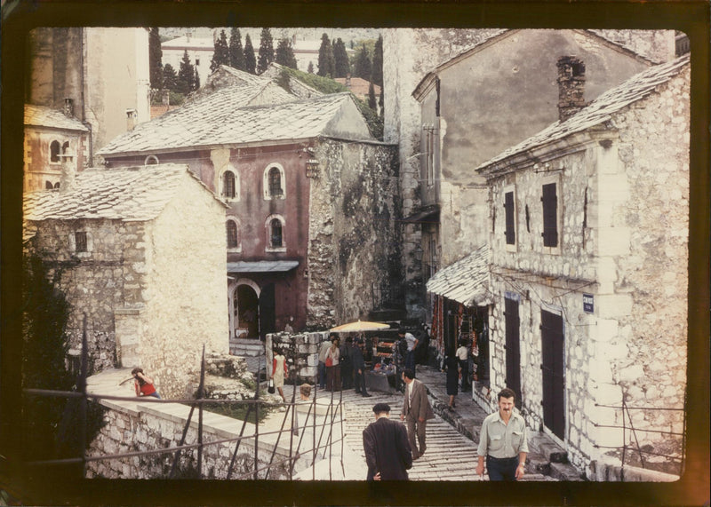 mostar yugoslavia. - Vintage Photograph