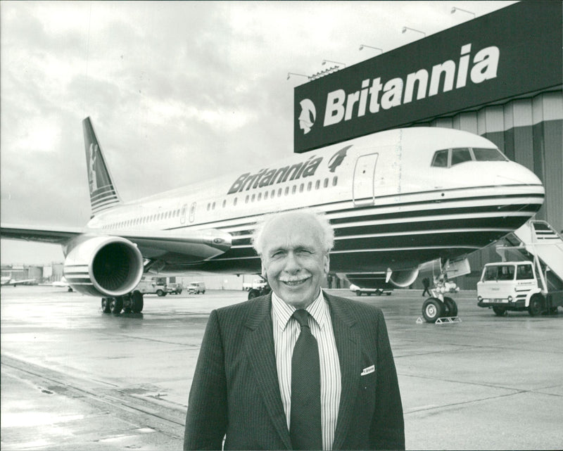 Mr. Derek Davidson, the chairman of Britannia Airways - Vintage Photograph