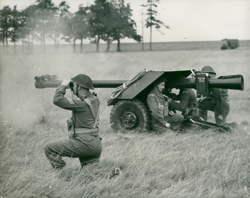 Anti-tank gun - Vintage Photograph