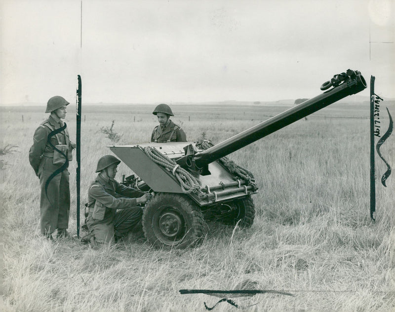 Anti-tank gun - Vintage Photograph