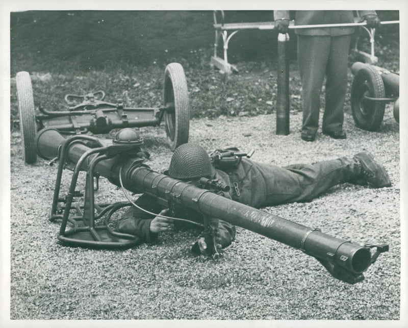 Anti-tank gun - Vintage Photograph