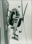 Police Aircrapt Helicopter BK 117. - Vintage Photograph