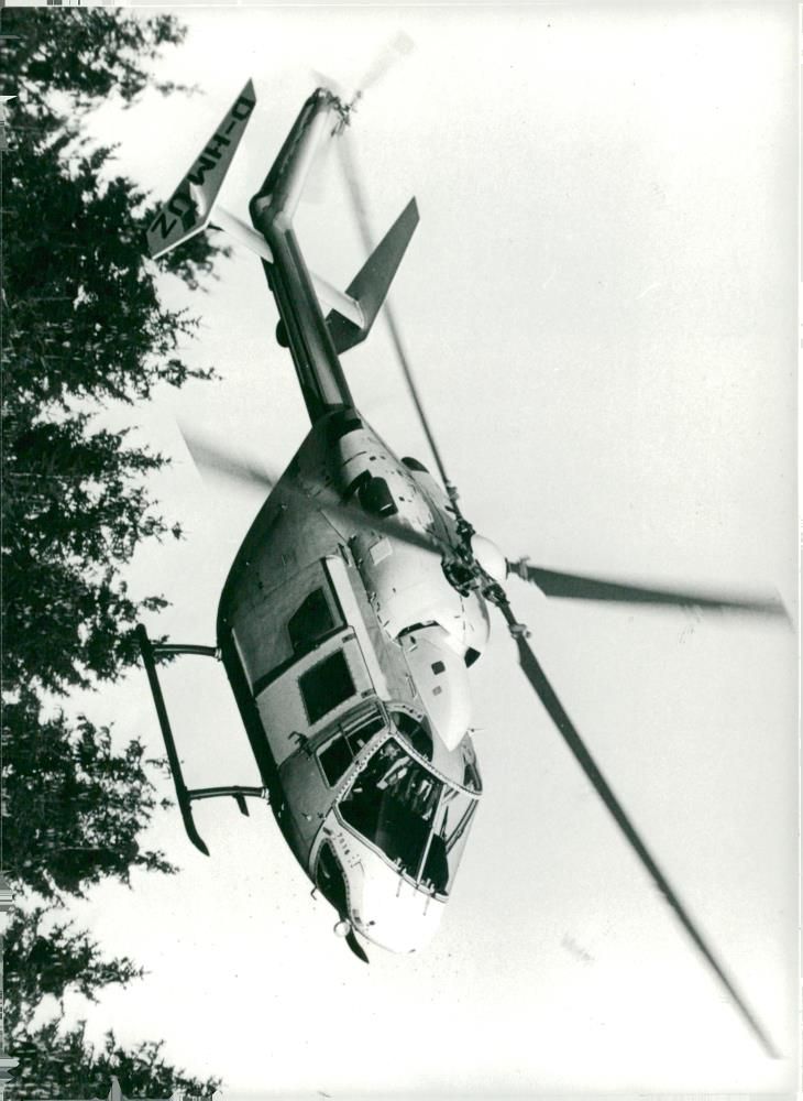 Aircrapt Helicopter BK 117 multi purpose. - Vintage Photograph