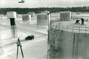 Oil tank at Surgut. - Vintage Photograph