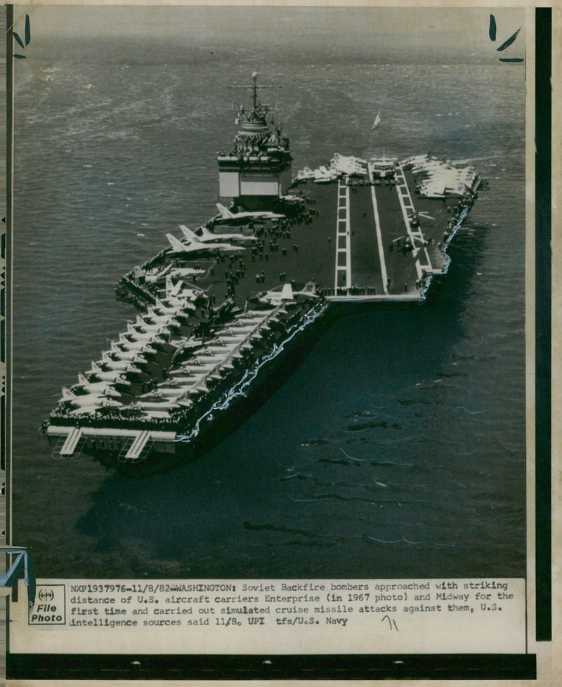 USS Enterprise - Vintage Photograph