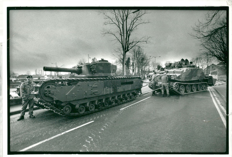 Churchill tank - Vintage Photograph