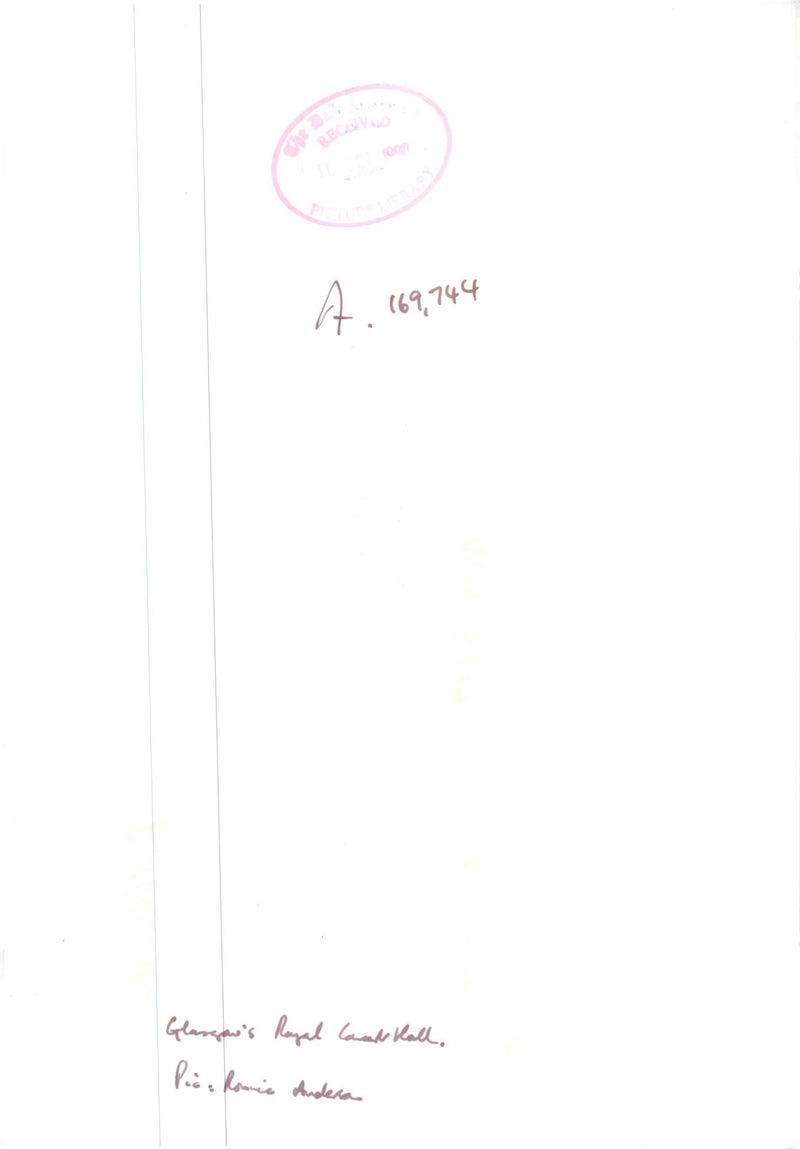 Glasgow: Royal Concert Hall - Vintage Photograph