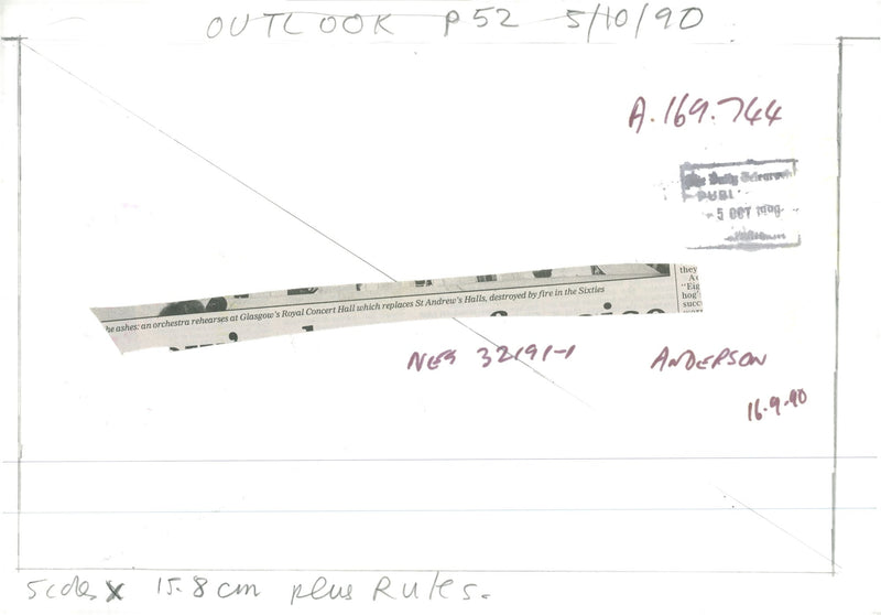 Glasgow: Royal Concert Hall - Vintage Photograph