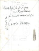 Carole Hayman, English writer - Vintage Photograph