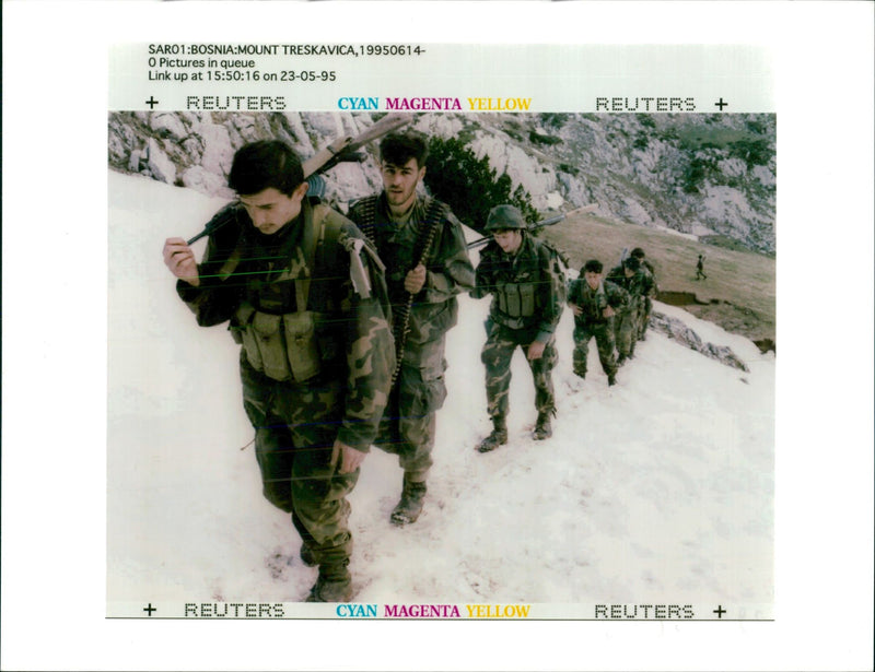 bosnian army - Vintage Photograph