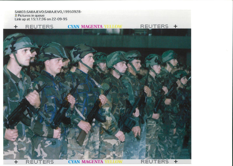 Sarajevo army - Vintage Photograph