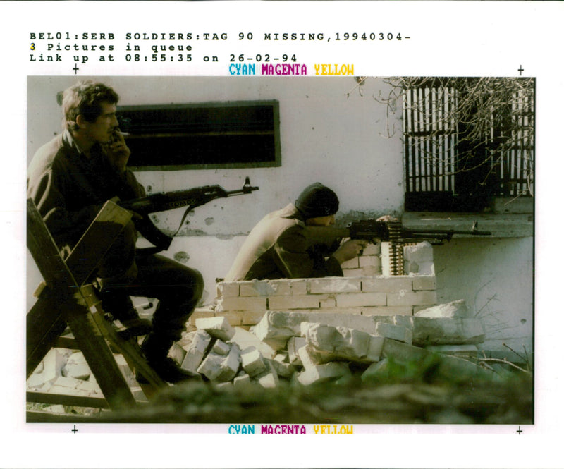 Bosnian soldiers - Vintage Photograph