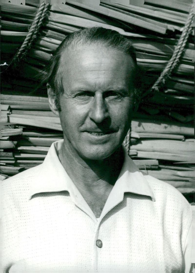 The Norwegian explorer Thor Heyerdahl - Vintage Photograph