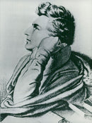 Etching depicting Heinrich Heine, German poet - Vintage Photograph