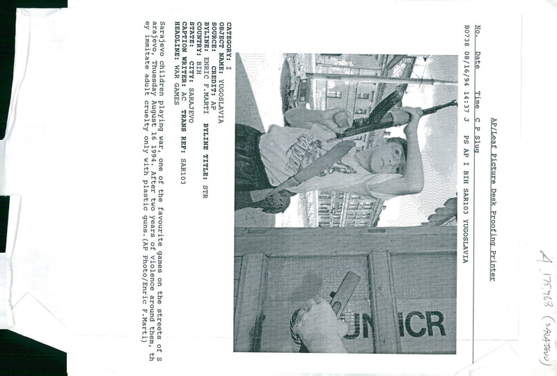 1994 ENRIC MARTI WRITER COUNTRY - Vintage Photograph