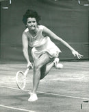 Miss Fernandez Tennis, - Vintage Photograph