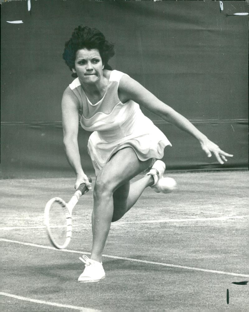 Miss Fernandez Tennis, - Vintage Photograph