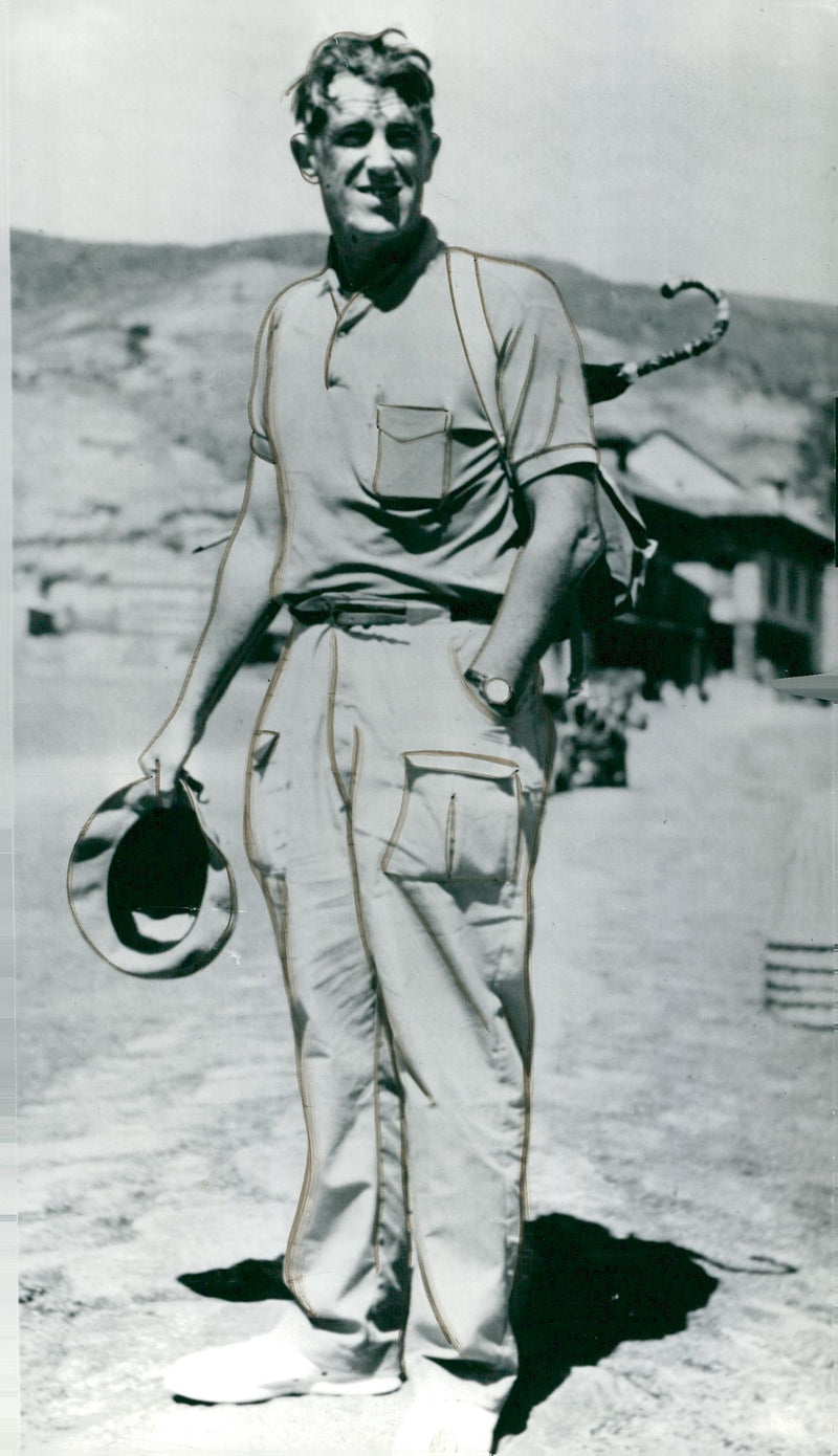 Edmund Hillary, Alpineist and Polar Scientist at Expedition in Nepal - Vintage Photograph