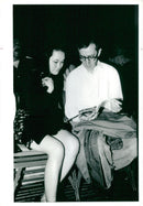 US filmmaker Woody Allen with his 3rd wife Soon-Yi Previn - Vintage Photograph