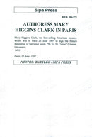 Den amerikanska författaren Mary Higgins Clark, amerikansk mysterieskribent - Vintage Photograph