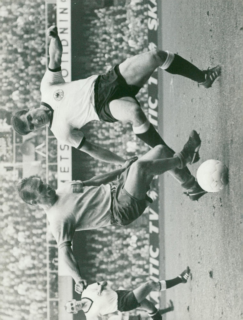 Football, Kurt Hamrin and Rudi Bronnenmeier - Vintage Photograph