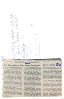 Swedish writer Alf Henriksson shows off his newly-won Trevi Prize. - Vintage Photograph