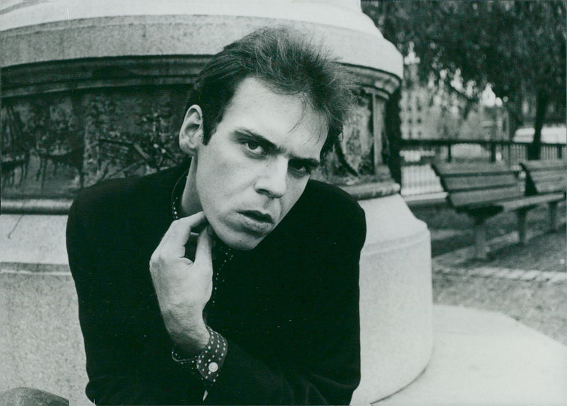 American musician John Hiatt. - Vintage Photograph