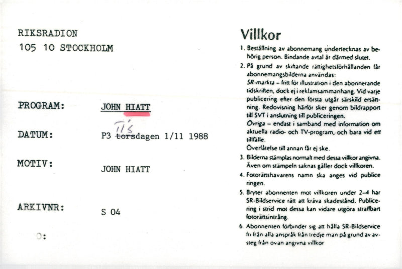 American musician John Hiatt. - Vintage Photograph