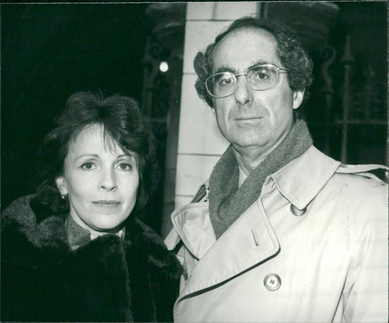 Claire Bloom Film actress with her husband. - Vintage Photograph