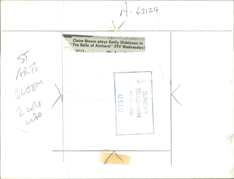 Claire Bloom Film actress. - Vintage Photograph