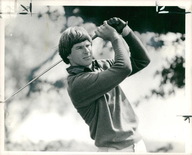 Nick Faldo English professional golfer. - Vintage Photograph