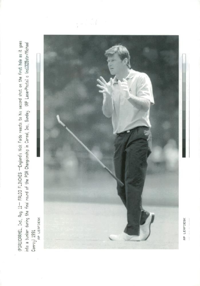 Nick Faldo English professional golfer. - Vintage Photograph