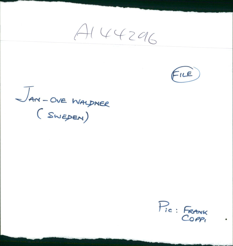 Jan-Ove Waldner - Vintage Photograph