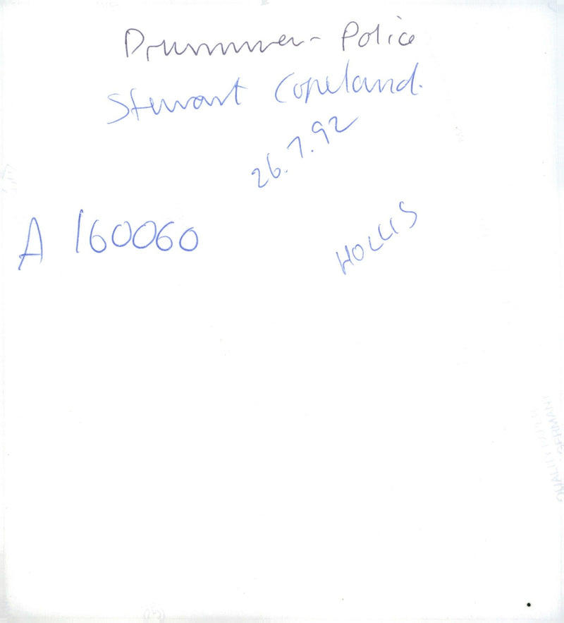 US musician Stewart Copeland with his spouse Fiona - Vintage Photograph