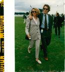 US musician Stewart Copeland with his spouse Fiona - Vintage Photograph
