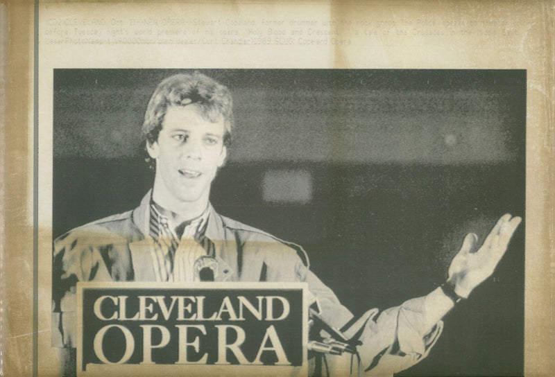 Stewart Copeland, American musician - Vintage Photograph