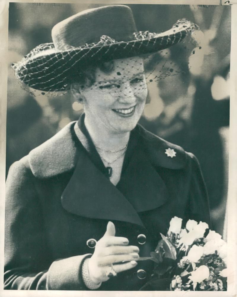 Queen margrethe of denmark. - Vintage Photograph