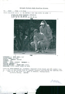 Nick Faldo English professional golfer and his caddie line. - Vintage Photograph