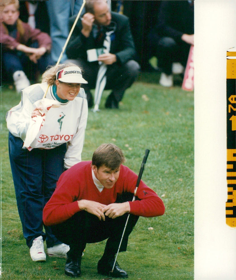 English golfer Nick Faldo - Vintage Photograph