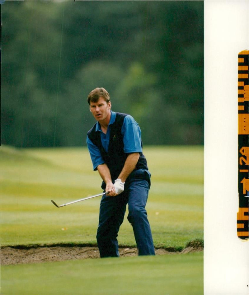 English golfer Nick Faldo - Vintage Photograph