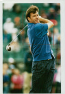 English golfer Nick Faldo - Vintage Photograph